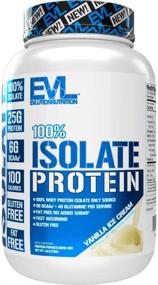 img 4 attached to 🍦 Evlution Nutrition 100% Isolate Vanilla Ice Cream Protein Powder - Gluten-Free, Low-Carb and Sugar-Free, 1.6 LB, with 25 G of Rapidly Absorbing Whey Isolate Protein