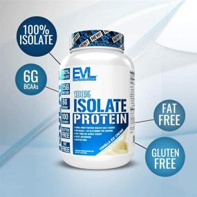 img 1 attached to 🍦 Evlution Nutrition 100% Isolate Vanilla Ice Cream Protein Powder - Gluten-Free, Low-Carb and Sugar-Free, 1.6 LB, with 25 G of Rapidly Absorbing Whey Isolate Protein