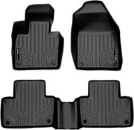 🚗 maxliner 2 row black floor mats set for 2016-2021 volvo xc90 (excluding plug-in hybrid models) logo