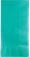 🎉 50 beautiful teal lagoon dinner napkins - ideal for weddings, parties, bridal or baby showers - premium disposable bulk supply for unmatched quality logo