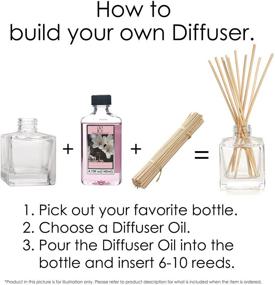 img 2 attached to 🍶 Hosley's Set of 4 Square Glass Diffuser Bottles - 3.25" High. Perfect for Essential Oils, Hosley Replacement Diffusers, Reed Sticks, DIY, Crafts O3