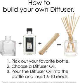 img 3 attached to 🍶 Hosley's Set of 4 Square Glass Diffuser Bottles - 3.25" High. Perfect for Essential Oils, Hosley Replacement Diffusers, Reed Sticks, DIY, Crafts O3