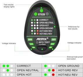 img 1 attached to 🔌 MESTEK Socket Tester GFCI Outlet Receptacle: Automatic Power Circuit Polarity & Voltage Detector for Ground, Hot, and Neutral Connections