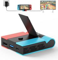 🎮 2021 upgraded charging dock for nintendo switch - knofarm foldable tv dock station with 4k hdmi adapter, usb 3.0 port, and 45w fast charging support - portable switch dock station логотип