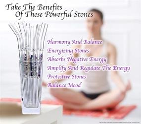 img 1 attached to 💎 Revitalize Your Sips with Real CLEAR QUARTZ Gemstone Crystal Straw – Eco-Friendly, Reusable, and 100% Natural Healing Glass Straw | 9" Long | Quantity 1