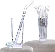 💎 revitalize your sips with real clear quartz gemstone crystal straw – eco-friendly, reusable, and 100% natural healing glass straw | 9" long | quantity 1 logo