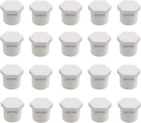 img 4 attached to 🚰 20-Piece PVC Pipe Plug Set - Eau 3/4 NPT Water Heater Drain Plug Compatible with RV, Irrigation, Underground Sprinkler Systems, Swimming Pools, Outdoor Applications, and Water Supply Lines.