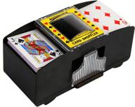 🃏 soaoun battery operated automatic playing card shuffler with push button - electronic machine for 2/4/6 decks логотип