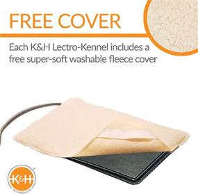 img 1 attached to 🔥 K&amp;H Pet Products Original Lectro-Kennel Outdoor Heated Pad: Keep Your Pet Warm with Free Cover