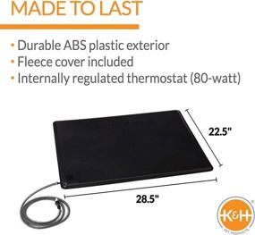 img 3 attached to 🔥 K&amp;H Pet Products Original Lectro-Kennel Outdoor Heated Pad: Keep Your Pet Warm with Free Cover