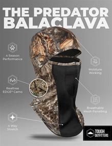 img 2 attached to 🎿 Маска-шлем Realtree Edge Camo для лыж - превосходная защита от холода для зимнего мотоциклетного катания, кемпинга и походов.