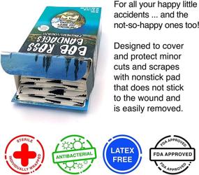 img 2 attached to 🎨 GAMAGO Bob Ross Adhesive Bandages - Pack of 18 Individually Wrapped Self Adhesive Bandages - Sterile, Latex-Free &amp; Conveniently Removable - Humorous Gift &amp; First Aid Addition