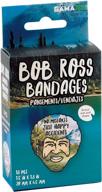 🎨 gamago bob ross adhesive bandages - pack of 18 individually wrapped self adhesive bandages - sterile, latex-free &amp; conveniently removable - humorous gift &amp; first aid addition logo