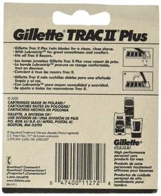 img 1 attached to 🪒 Gillette Trac II Lubrastrip Men's Razor Blade Refills, 10 Count