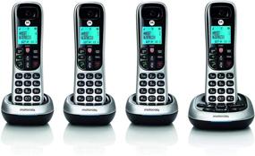 img 3 attached to 📞 Беспроводные телефоны Motorola CD4014 DECT 6.0 с цифровой автоответчиком и блокировкой вызовов (комплект из 4 шт.) + Blucoil 10-FT 1 Gbps кабель Cat5e и многоразовые зажимы для кабеля (комплект из 5 шт.)