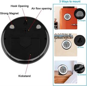 img 3 attached to 🌡️ Advanced Touchscreen Digital Hygrometer: Accurate Temperature and Humidity Monitoring for Home, Office, and Greenhouse Environments