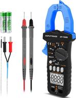 ⚡ ap-7200b digital clamp meter: trms 6000 counts ac dc meter with auto-ranging, capacitance, continuity, amperage, voltage, ohm clamp-on ammeter logo