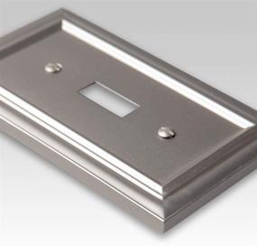 img 2 attached to 🔘 Amerelle Continental Double Toggle Wallplate with Satin Nickel Finish