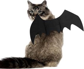 img 3 attached to LZND Pet Cat Bat Wing Halloween Costume for Cats & Dogs - Party Accessories for Halloween Party Decoration, Cute Collar Leads, and Cosplay Dress-Up