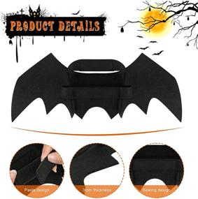 img 2 attached to LZND Pet Cat Bat Wing Halloween Costume for Cats & Dogs - Party Accessories for Halloween Party Decoration, Cute Collar Leads, and Cosplay Dress-Up