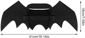 img 1 attached to LZND Pet Cat Bat Wing Halloween Costume for Cats & Dogs - Party Accessories for Halloween Party Decoration, Cute Collar Leads, and Cosplay Dress-Up