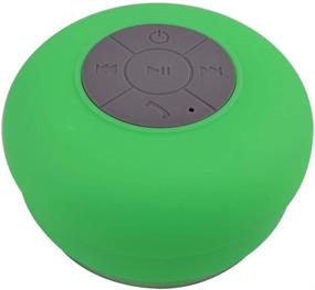 img 4 attached to Suction Cup Bathroom Waterproof Speaker, Outdoor Shockproof Bluetooth Speaker for Riding Bicycles, Portable Mini HiFi Magic Speaker with Stereo Bass - 5W Speaker (liuwa Green)