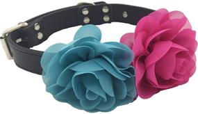 img 1 attached to ZIYAN Flower Collar Accessories: 10-Pack Dog Charms for Puppy & Cat Collars with Bowtie - Stylish Grooming Enhancements