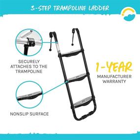 img 1 attached to 🪜 Convenient and Sturdy SkyBound PT LD 3 C 3 Step Trampoline Ladder