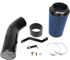 img 1 attached to 1999.5-2003 7.3L Powerstroke Diesel Black Oiled Cold Air Intake System Kit Replacement: Efficient Performance Boost