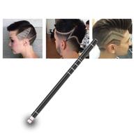 🖊️ hair tattoo trim hair razor pen: stainless steel face shaping device, engraved pen/10 blades for perfect hair design - enhance your eyebrows, beards and styling with tweezer hair styling razor tool logo