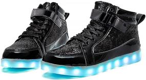 img 3 attached to IGxx Sneakers Recharging Luminous Halloween Men's Shoes for Fashion Sneakers