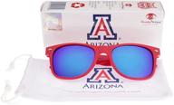 🔴 society43 ncaa arizona wildcats az-1 frame blue lens sunglasses: ultimate style and protection in vibrant red! логотип