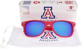 img 1 attached to 🔴 Society43 NCAA Arizona Wildcats AZ-1 Frame Blue Lens Sunglasses: Ultimate Style and Protection in Vibrant Red!