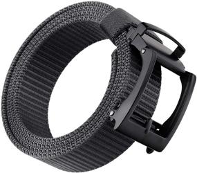 img 4 attached to Moonsix Ratchet Adjustable Military Automatic Men's Accessories for Belts