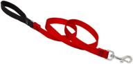 🐾 high-quality 3/4" red leashes for medium and larger dogs by lupinepet basics logo