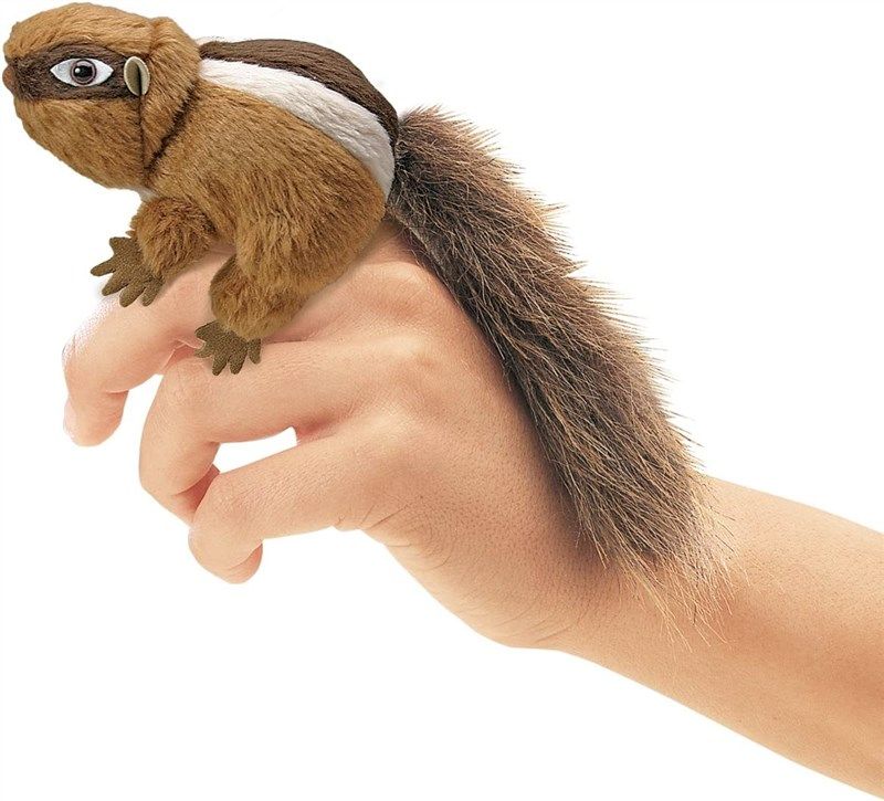 folkmanis mini chipmunk finger puppet 로고