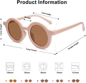 img 2 attached to SOJOS Cute Round Polarized Sunglasses for Kids Girls Boys - Ultimate UV400 Protection Gafas for Beach Holidays and Outdoor Sol Protection