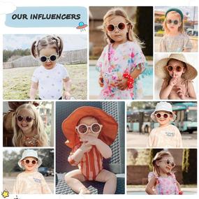 img 1 attached to SOJOS Cute Round Polarized Sunglasses for Kids Girls Boys - Ultimate UV400 Protection Gafas for Beach Holidays and Outdoor Sol Protection