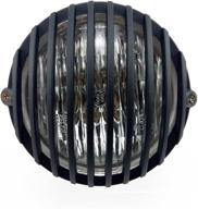 🏍️ taswk 5-inch motorcycle headlight grill prison chopper bobber head lamp (black) logo