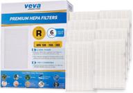 veva hepa filter replacements (6 pack) - compatible with honeywell air purifier series hpa090, hpa100, hpa200, hpa250 & hpa300 логотип