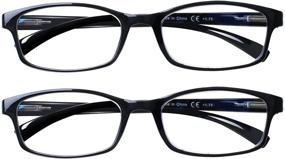 img 3 attached to 👓 Computer Glasses 2 Pair: Protect Your Eyes from Blue Light & Glare! Men and Women Anti Blue Light Glasses for Reading and Screen Time…