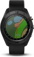 🏌️ обновленный garmin approach s60: премиум gps-гольф-часы с сенсорным экраном и полноцветным картографированием курса - черный силиконовый ремешок логотип