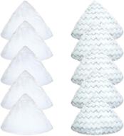 🔽 amyehouse 10 pk triangle pads - replacement for bissell poweredge lift-off 2-in-1 steam mop series 2078 2165 20781 2078a 2078r 20788 - part number 1606703 &amp; 1606702 logo