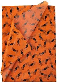 img 2 attached to 🕷️ Spooky Spider Design Gift Wrap Paper: Bulk Halloween Decorations for DIY Crafts - 25 Sheets, 19.7x27.5 inch