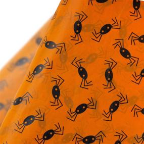 img 4 attached to 🕷️ Spooky Spider Design Gift Wrap Paper: Bulk Halloween Decorations for DIY Crafts - 25 Sheets, 19.7x27.5 inch