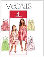 👗 mccall's patterns m5613: stylish children's/girls' dresses in size chj (7-8-10-12-14) logo