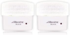 img 1 attached to 🌙 Maxxima MLN-50 5 LED Night Light with Dusk to Dawn Sensor: Plug-in Pack of 2 - Efficient Lighting Solution with 25 Lumens