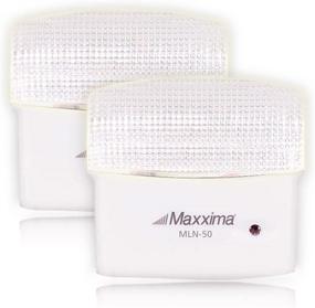 img 4 attached to 🌙 Maxxima MLN-50 5 LED Night Light with Dusk to Dawn Sensor: Plug-in Pack of 2 - Efficient Lighting Solution with 25 Lumens