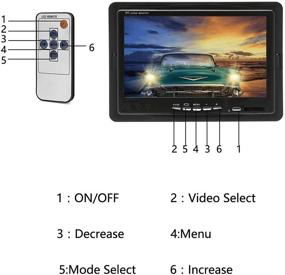 img 2 attached to 🔎 Hikity Backup Camera with Monitor Kit: Waterproof Night Vision Reverse Camera + 7" Rear View Monitor for RV, Trailer, Truck