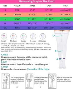 img 3 attached to T.E.D. Anti Embolism Stockings: Thigh High Knee High for Women & Men with Inspect Toe Hole - 15-20 mmHg Compression TED Hose